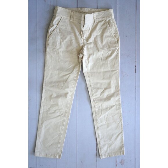 LOFT Womens Beige Chino Pants - Size 6 - Picture 1 of 5